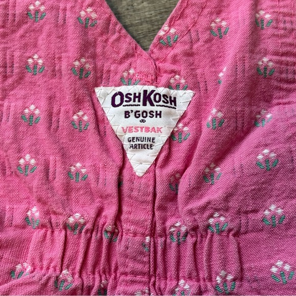 Vintage Oshkosh floral dress pink 24m - Picture 4 of 7